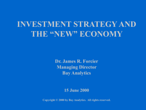 Investment Strategy and the "New" Economy