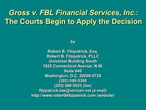 Gross v. FBL Financial Servs., Inc.: The Courts Begin to Apply the