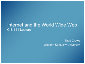 What is the Internet? - Western Kentucky University