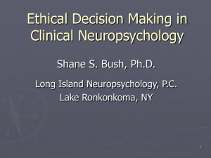 Ethical Decision-Making in RP Through Clinical Cases