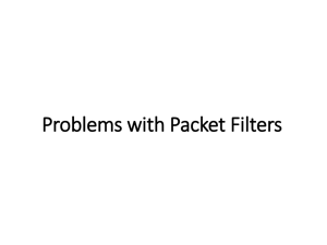 12 Problems with Packet Filters