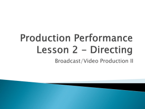 Directing - Instructional Resources