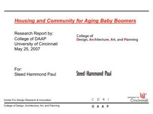 Housing and Community for Aging Baby Boomers