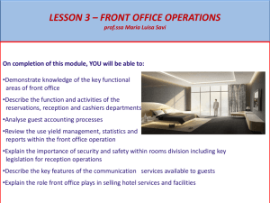 front office operations - 3acc-2012
