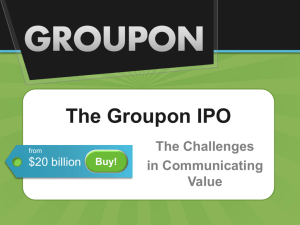 The Groupon IPO - Arthur W. Page Society