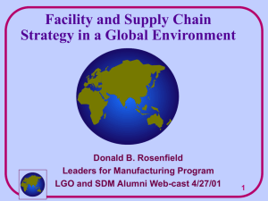 Strategies for Global Manufacturing Networks