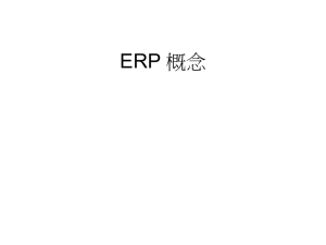 ERP 概念