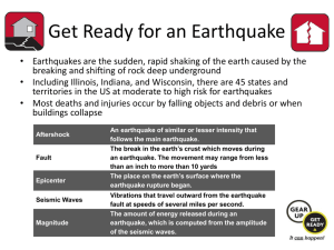 Get Ready for an Earthquake