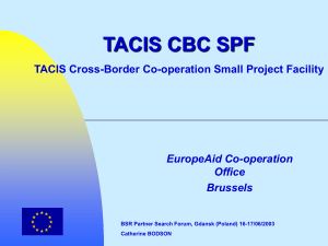 TACIS Cross-Border Co-operation Small Project