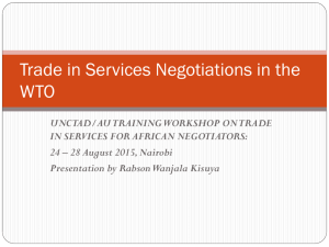 WTO Services Negotiations