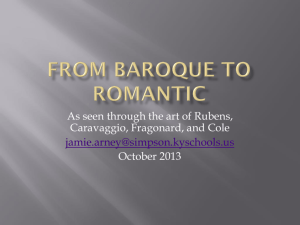 From Baroque to Romantic