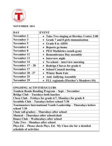 November Tomken News - Peel District School Board