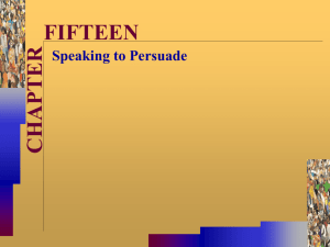 Speaking to Persuade