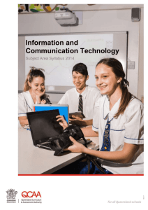 Elective contexts - Queensland Curriculum and Assessment Authority