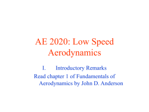 AE 2020: Low Speed Aerodynamics