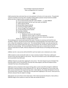 Rules & Regulations - East End Water Improvement Dist. 1