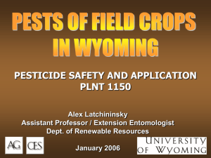 Pests of Field Crops - University of Wyoming