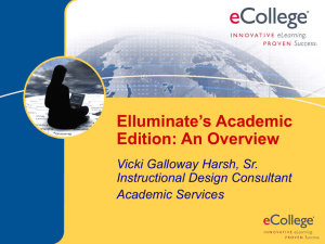 Working with eCollege - eLearning Consortium of Colorado