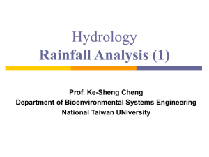 Hydrology Rainfall Analysis (1) - RSLAB-NTU