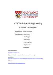 Stardom Final Report - CZ2006 Software Engineering Course