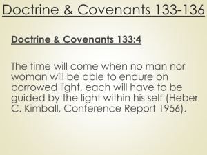 Doctrine and Covenants 133-136