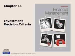 Investment Decision Criteria