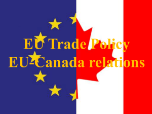 EU Trade Policy and CETA
