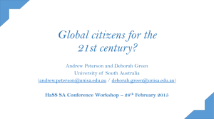 Global citizens for the 21st century (Ppt 711kb)