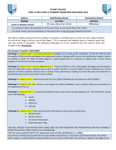 Yr 11 to Yr 12 Transition 2015 Drama