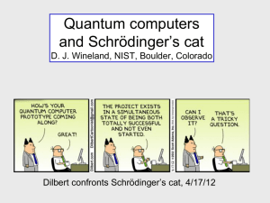 A quantum computer can