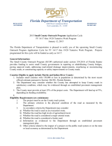 2015 SCOP Application Cycle - Florida Department of Transportation