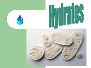 Hydrate vs. Anhydrate