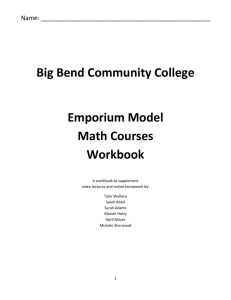 Unit 1 - Big Bend Community College