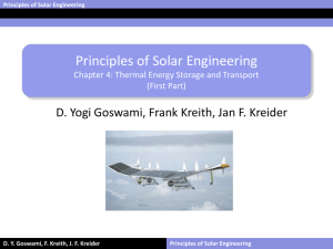 Principles of Solar Engineering DY Goswami, F. Kreith, JF
