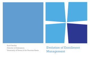 Evolution of Enrollment Management