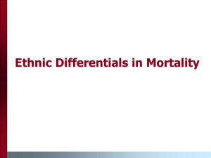 Ethnic differences in mortality