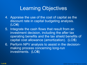Capital Cost Allowance (CCA) - McGraw-Hill