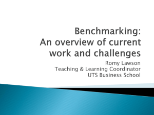 Benchmarking - Assuring Learning
