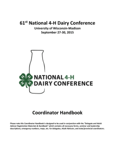 48th National 4-H Dairy Conference
