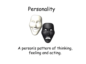 Personality - AP Psychology Community