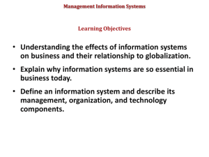 Management Information Systems Business processes