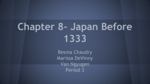 Chapter 8- Japan Before 1333