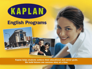 Kaplan iBT Presentation