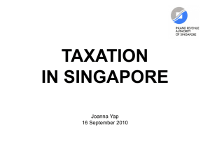 SINGAPORE TAX SYSTEM