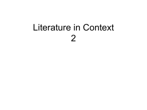 OLD Introduction to Literature 10 Literature in Context02