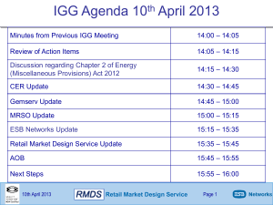 RMDS IGG Presentation 20130410 v1.0