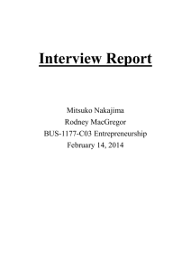 Entrepreneurship-Interview