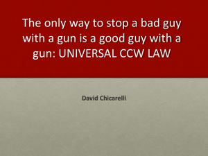 The only way to stop a bad guy with a gun is a