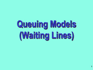 Queuing Models