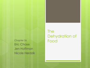 Chapter 26 The Dehydration of Food